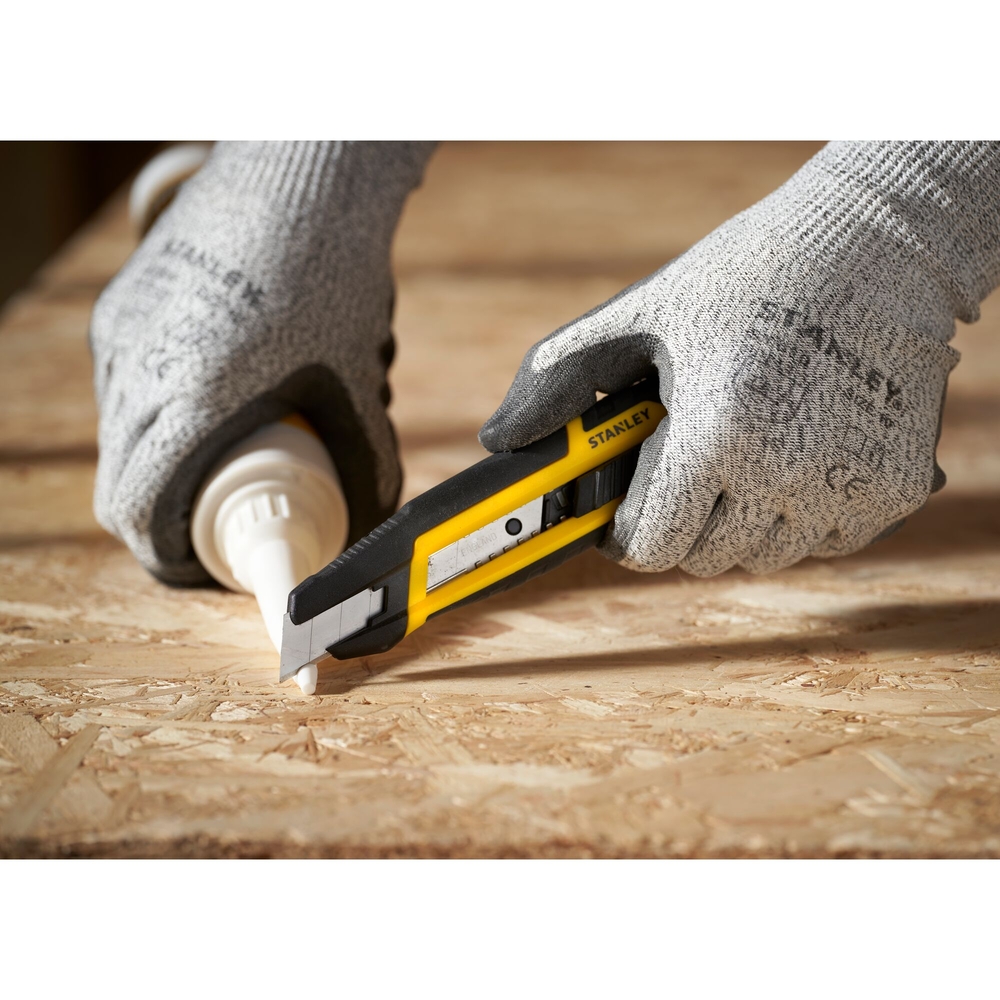 Cutter 18 mm quick snap bimatière – bouton poussoir - STHT10501-0 - STANLEY