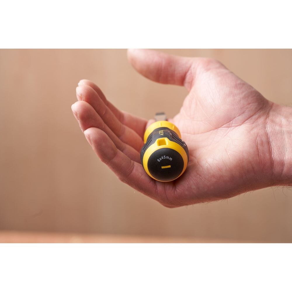 Tournevis Cushion Grip boule mécanicien 6,5 x 45 mm - STHT16147-0 - STANLEY