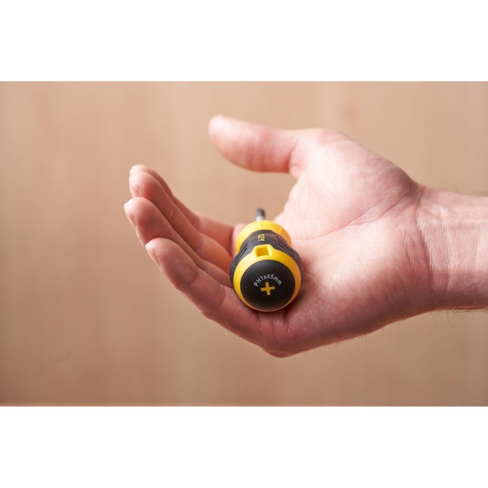 Tournevis Cushion Grip boule Phillips PH1 x 45 mm - STHT16154-0 - STANLEY