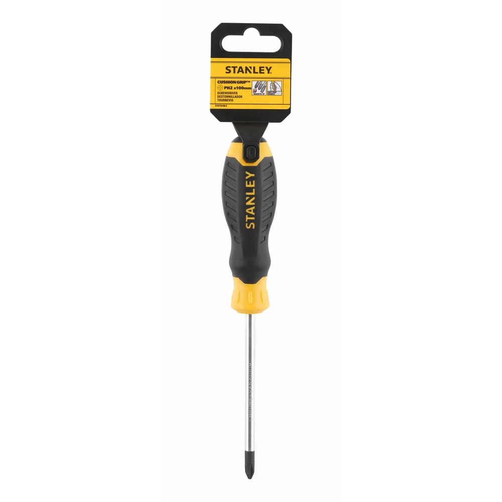 Tournevis Cushion Grip Phillips PH2 x 100 mm - STHT16158-0 - STANLEY