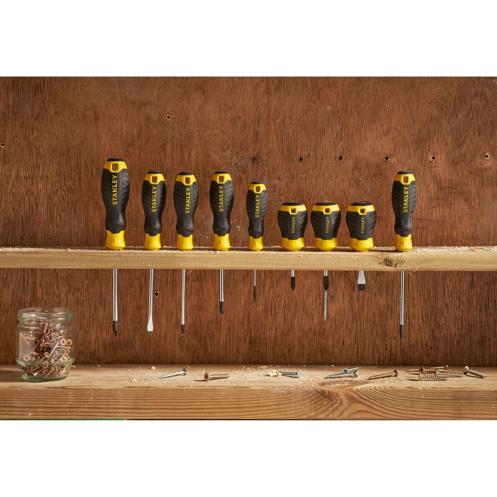 Tournevis Cushion Grip boule Pozidriv PZ2 x 45 mm - STHT16196-0 - STANLEY