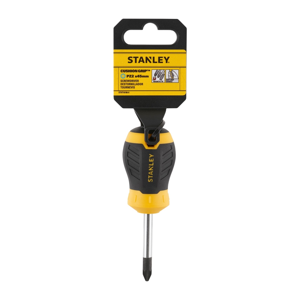 Tournevis Cushion Grip boule Pozidriv PZ2 x 45 mm - STHT16196-0 - STANLEY