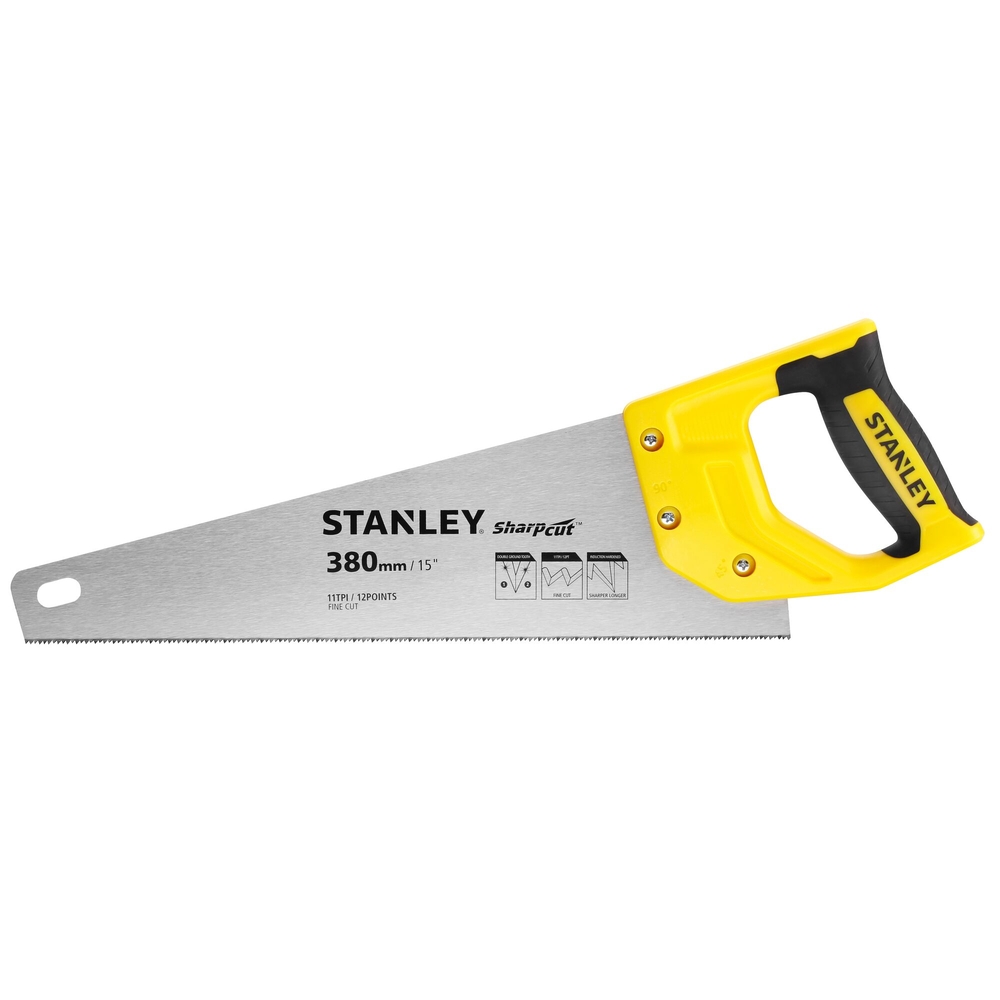 Scie égoïne Sharpcut coupe fine 380 mm - STHT20369-1 - STANLEY