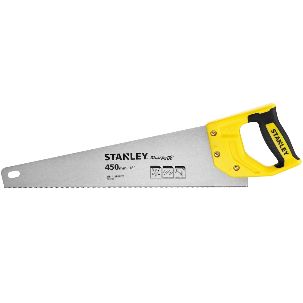 Scie égoïne Sharpcut coupe fine 450 mm - STHT20370-1 - STANLEY