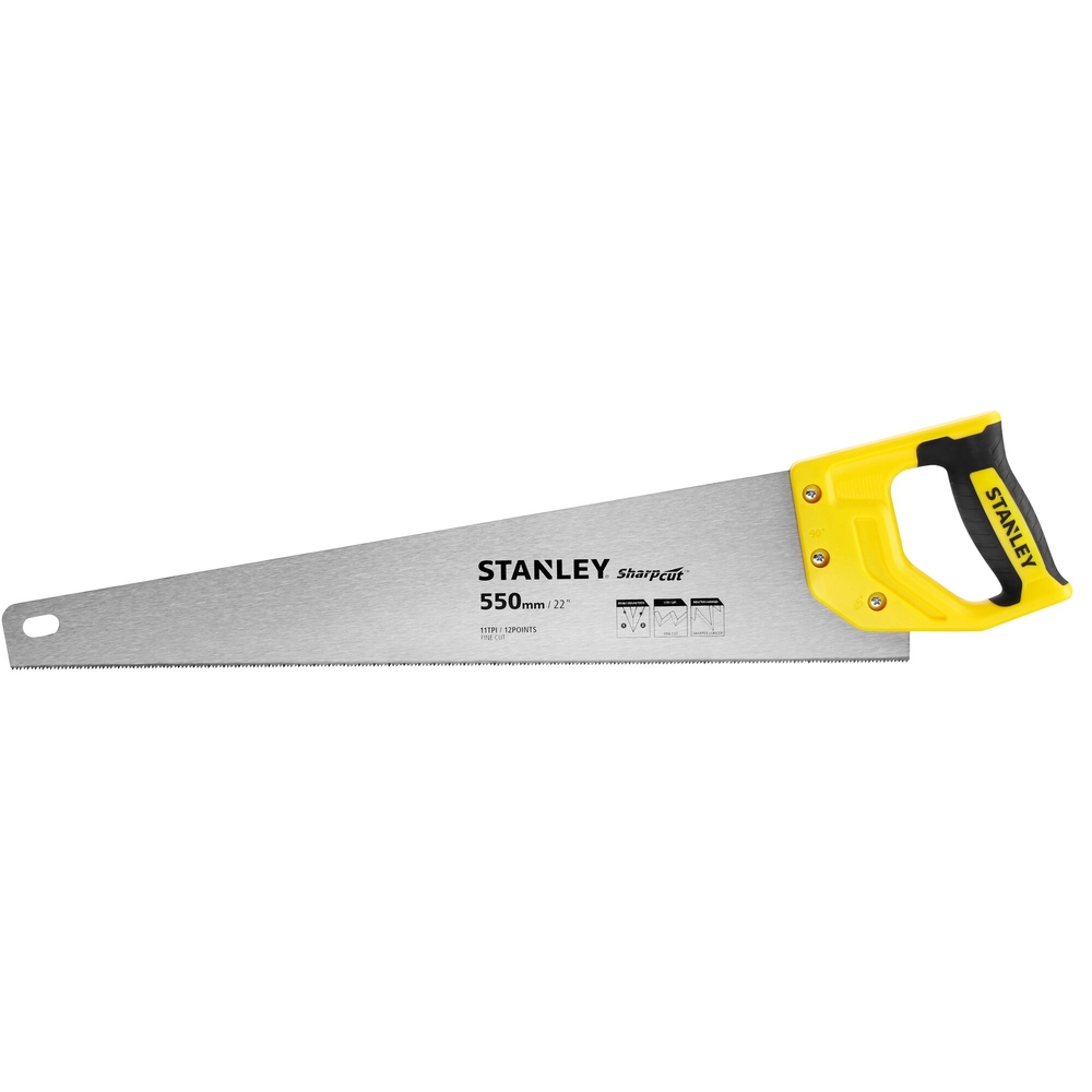 Scie égoïne Sharpcut coupe fine 550 mm - STHT20372-1 - STANLEY