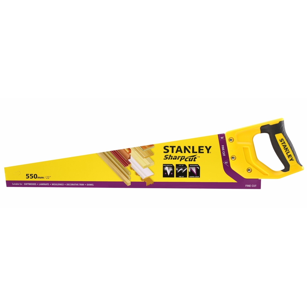 Scie égoïne Sharpcut coupe fine 550 mm - STHT20372-1 - STANLEY