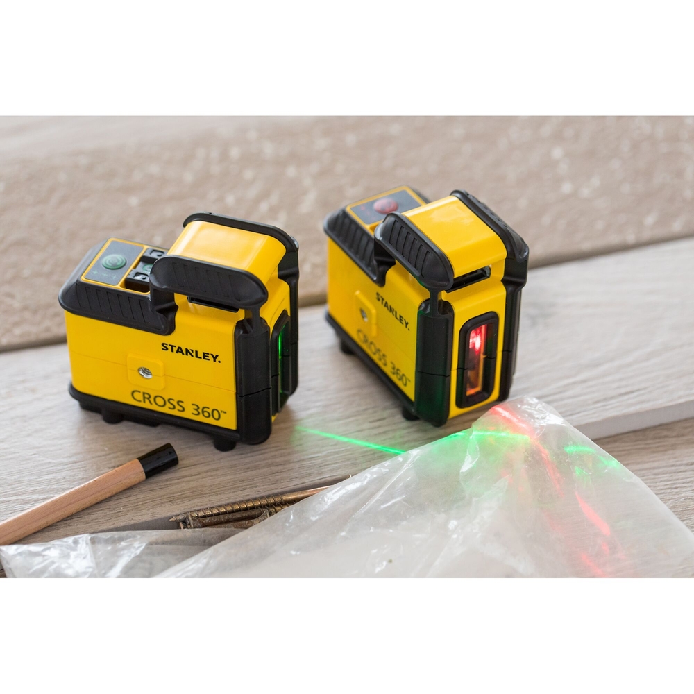 Kit niveau laser 360° CROSS360 rouge + trépied - STHT77640-1 - STANLEY
