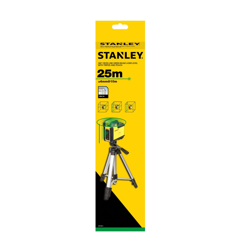 Kit niveau laser 360° CROSS360 vert + trépied - STHT77641-1 - STANLEY