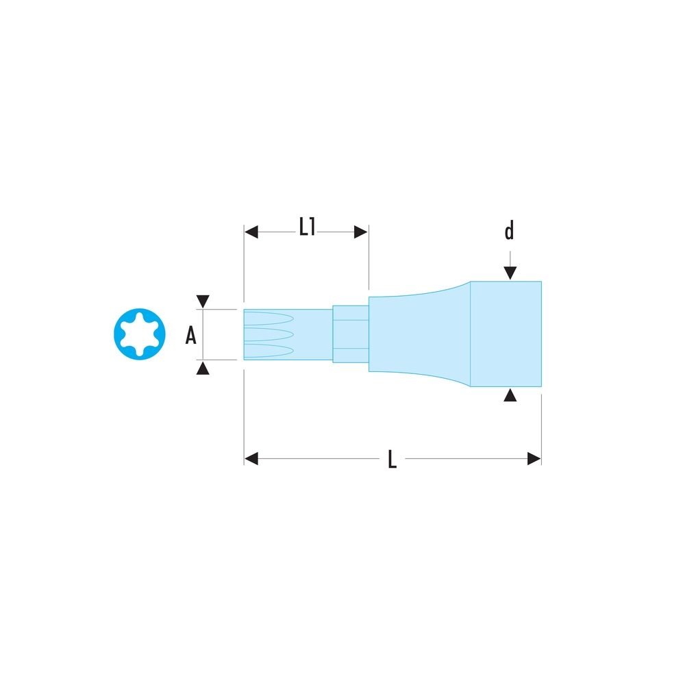 Douille 1/2 OGV GRIP 6 pans 10mm - FACOM - STM.10GRP