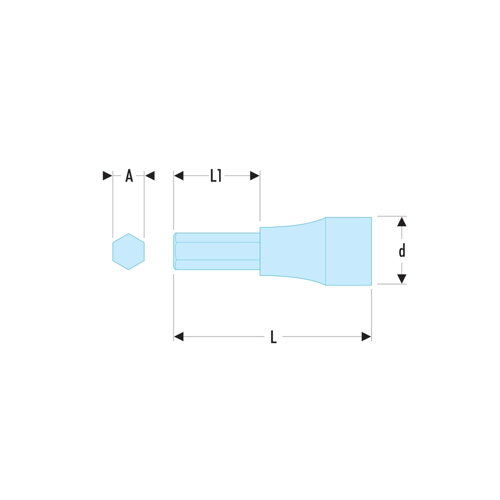 Douille tournevis 1/2' 6 pans 14 mm - FACOM - STM.14