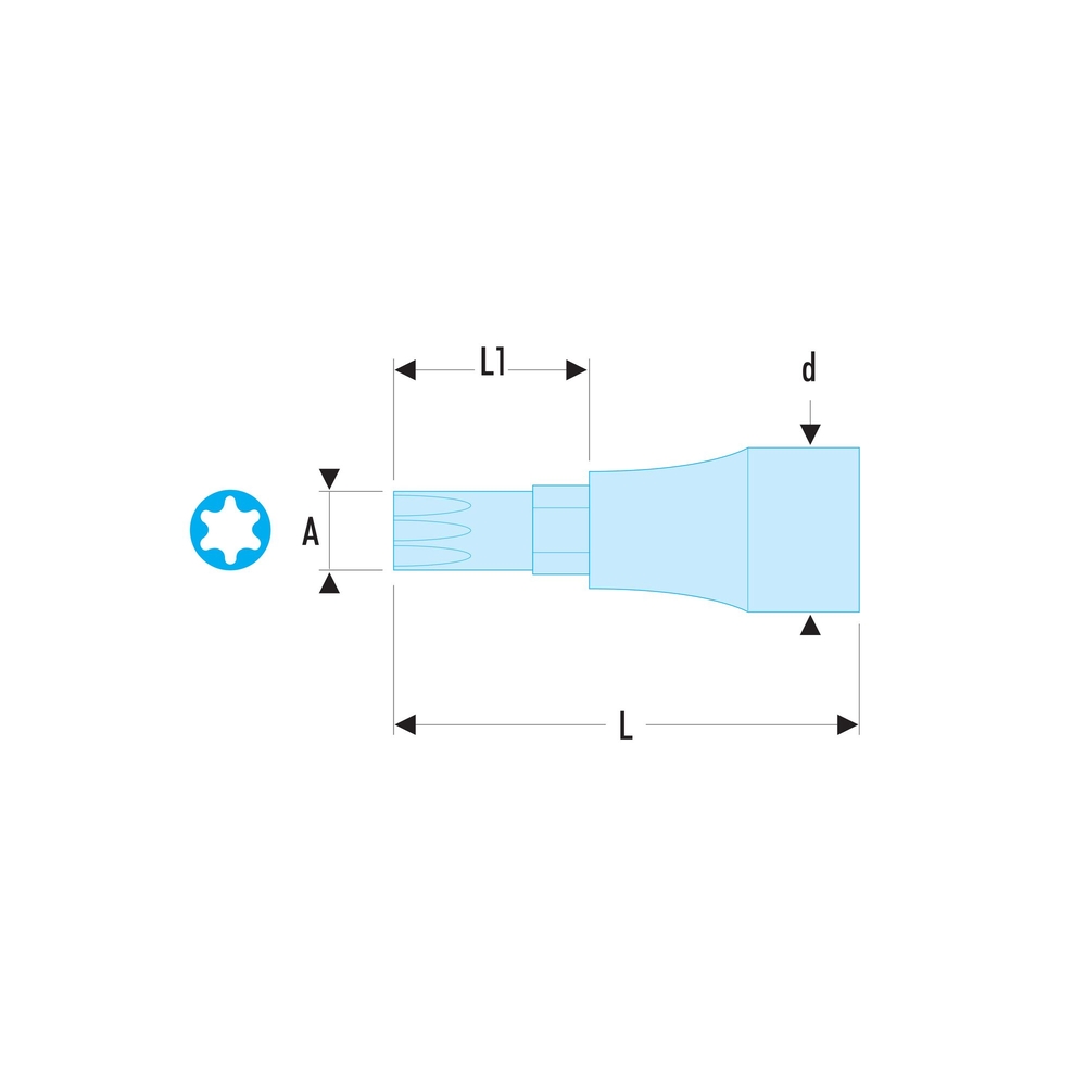 Douille 1/2 OGV Grip hexagonal 6 pans 19 mm - FACOM - STM.19GRP