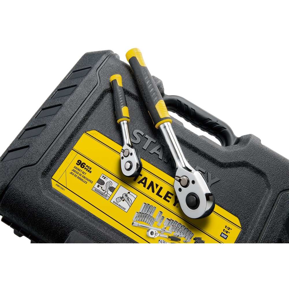 Coffret de douilles 1/4’’ + 1/2’’ - jeu de 96 pièces - STMT17379-1 - STANLEY