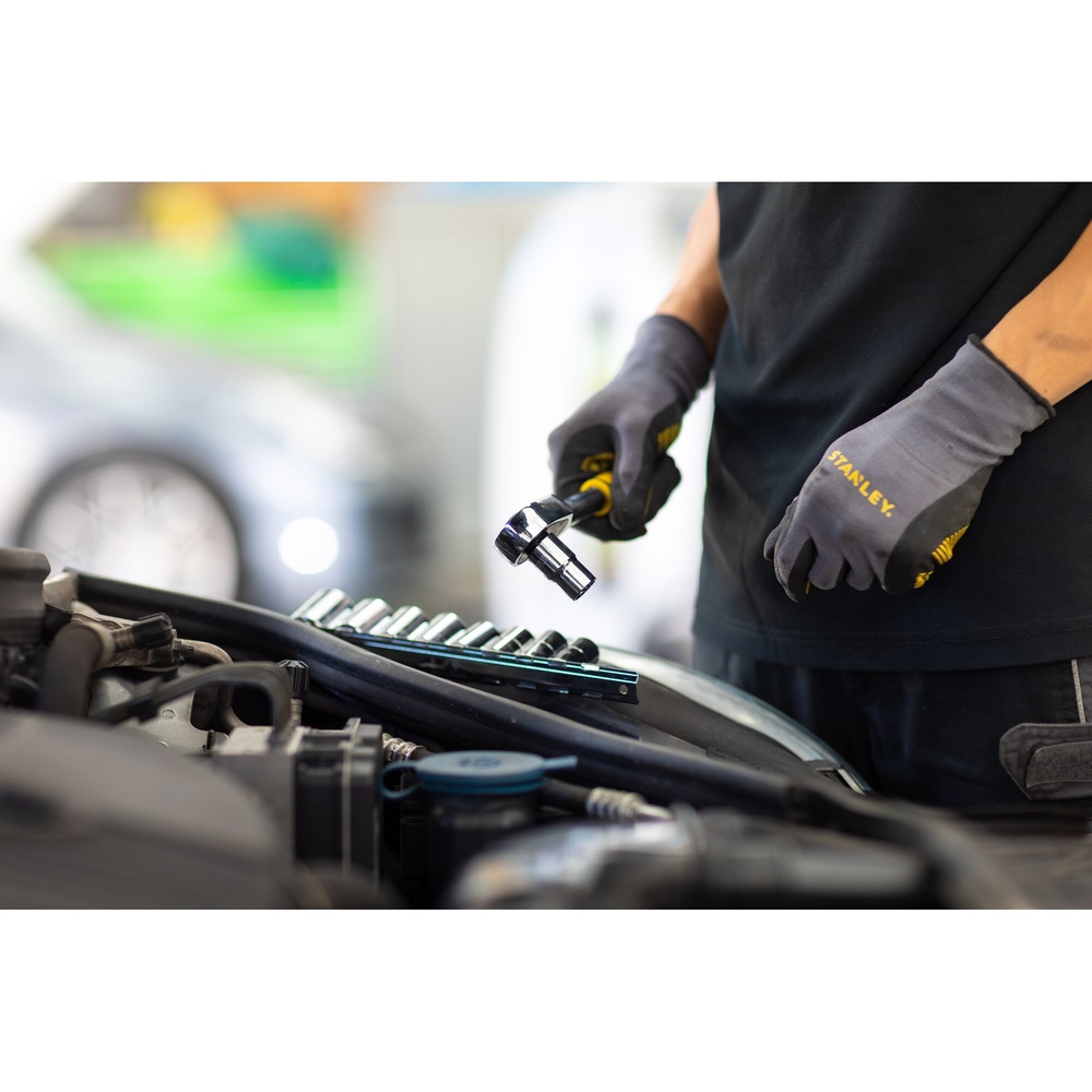 Cliquet 72 dents - 3/8’’ + 10 douilles - 11 pièces - STMT82670-0 - STANLEY