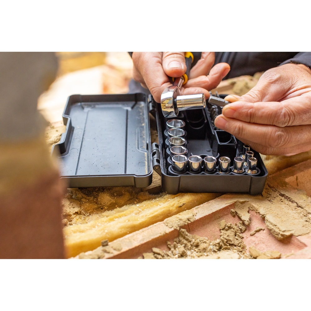 Coffret de douilles compact 1/4’’ - jeu de 37 pièces - STMT82672-0 - STANLEY