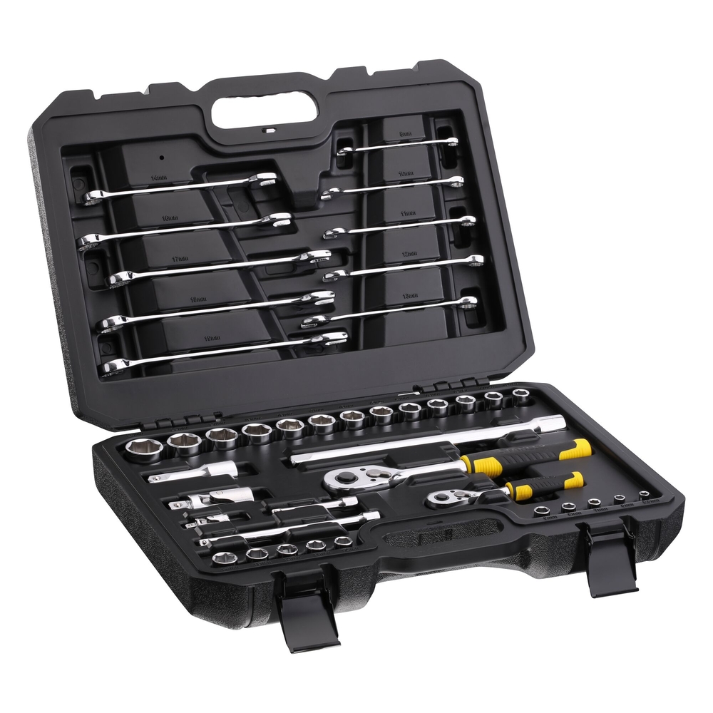 Coffret de douilles 1/4’’ + 1/2’’ + clés mixtes - jeu de 41 pièces - STMT82832-1 - STANLEY