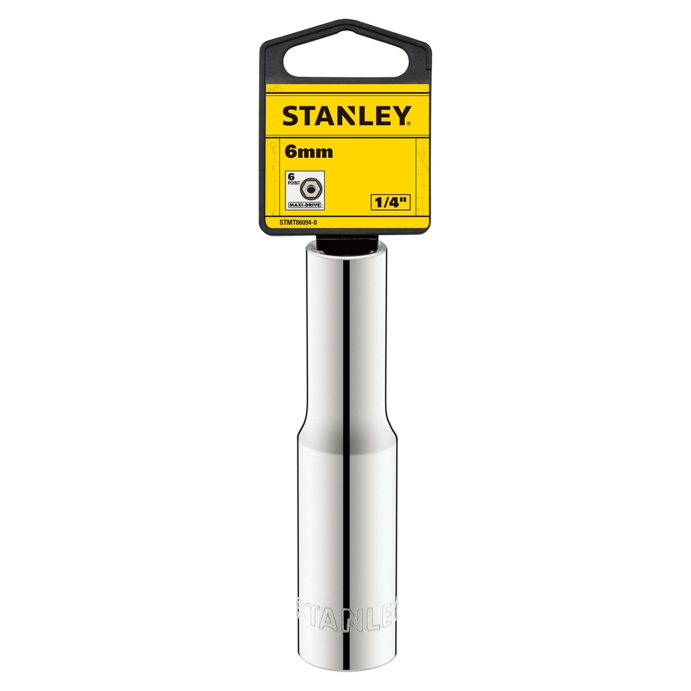 Douille longue 1/4’’ 6 pans 6 mm - STMT86094-0 - STANLEY
