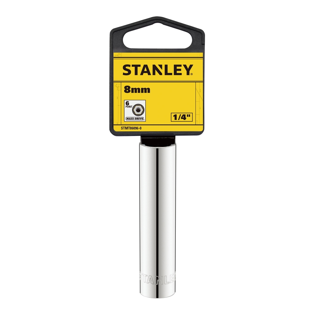 Douille longue 1/4’’ 6 pans 8 mm - STMT86096-0 - STANLEY