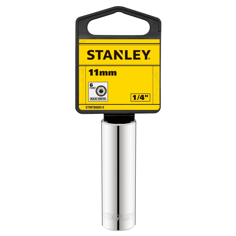 Douille longue 1/4’’ 6 pans 11 mm - STMT86099-0 - STANLEY