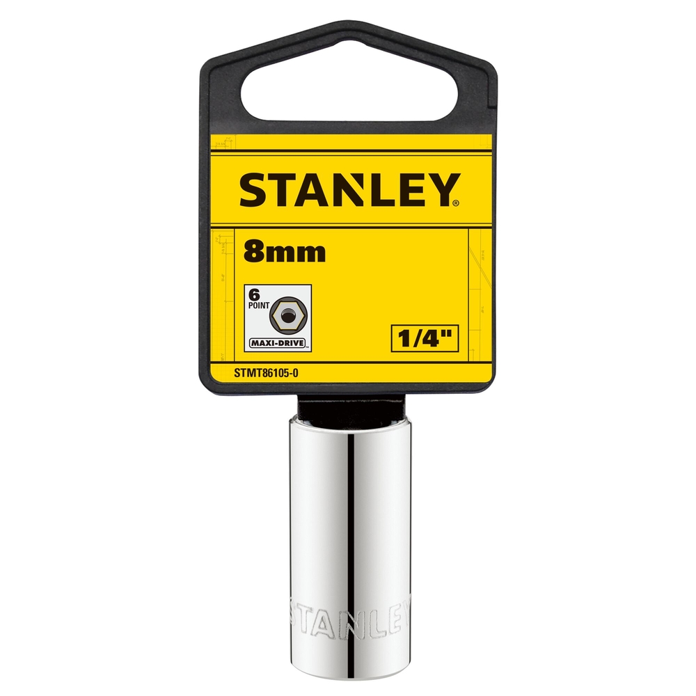 Douille 1/4’’ 6 pans 8 mm - STMT86105-0 - STANLEY