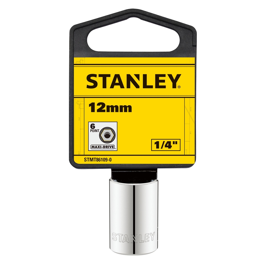 Douille 1/4’’ 6 pans 12 mm - STMT86109-0 - STANLEY