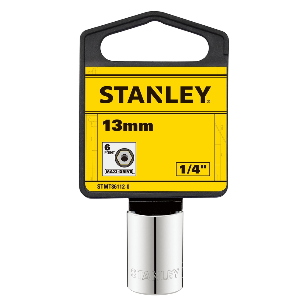Douille 1/4’’ 6 pans 13 mm - STMT86112-0 - STANLEY