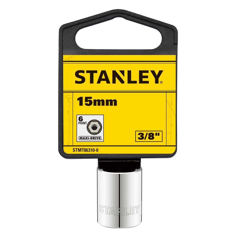 Douille 3/8’’ 6 pans 15 mm - STMT86310-0 - STANLEY