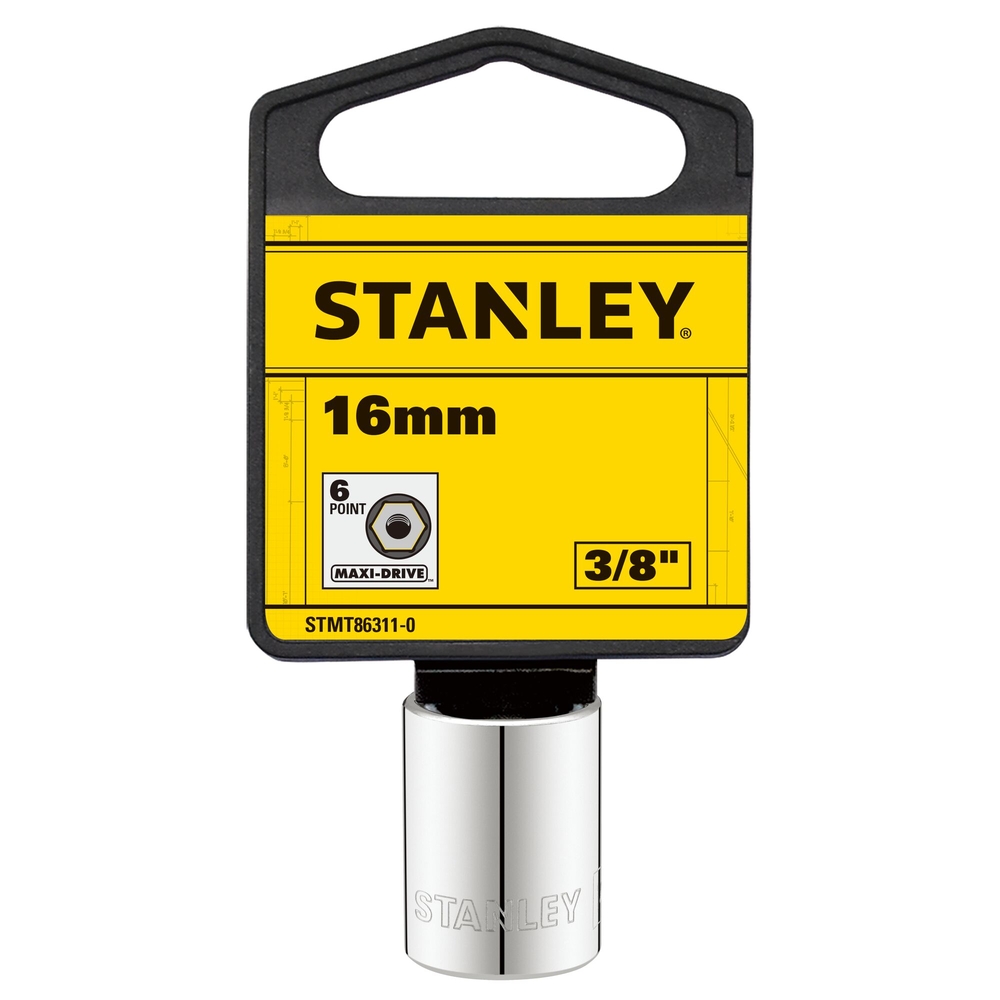 Douille 3/8’’ 6 pans 16 mm - STMT86311-0 - STANLEY