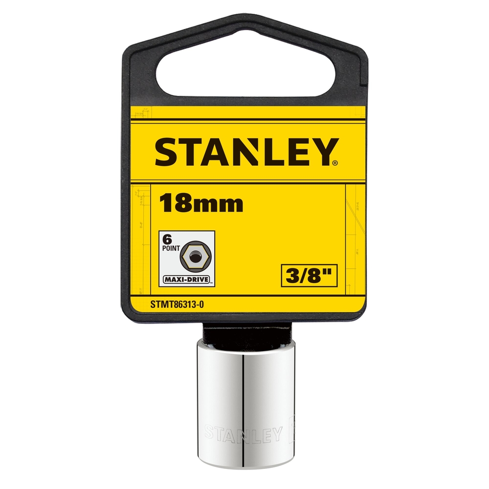 Douille 3/8’’ 6 pans 18 mm - STMT86313-0 - STANLEY