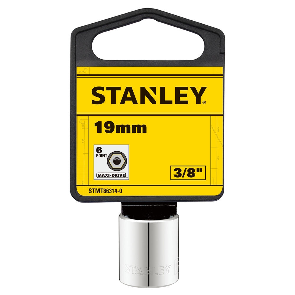 Douille 3/8’’ 6 pans 19 mm - STMT86314-0 - STANLEY