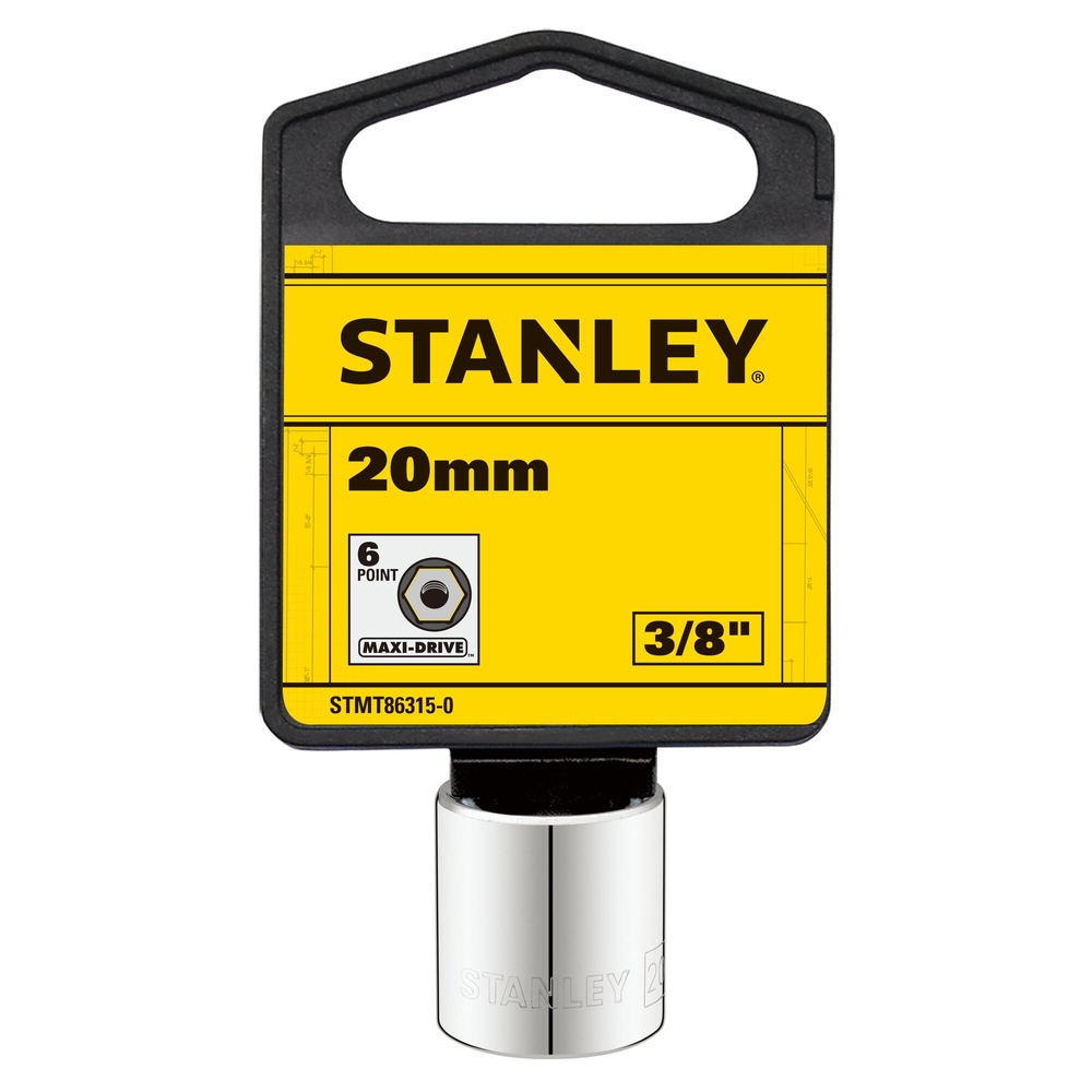 Douille 3/8’’ 6 pans 20 mm - STMT86315-0 - STANLEY