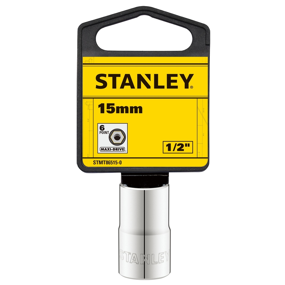 Douille 1/2’’ 6 pans 15 mm - STMT86515-0 - STANLEY