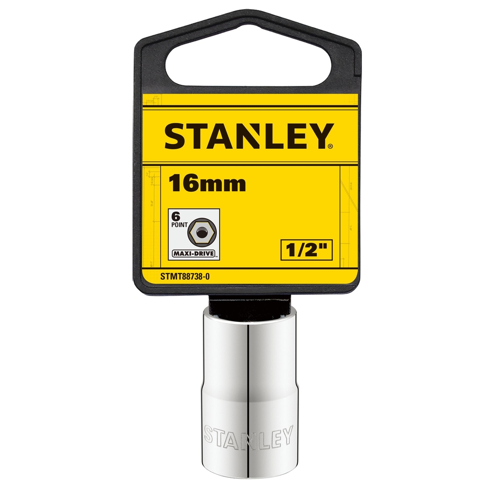 Douille 1/2’’ 6 pans 16 mm - STMT88738-0 - STANLEY