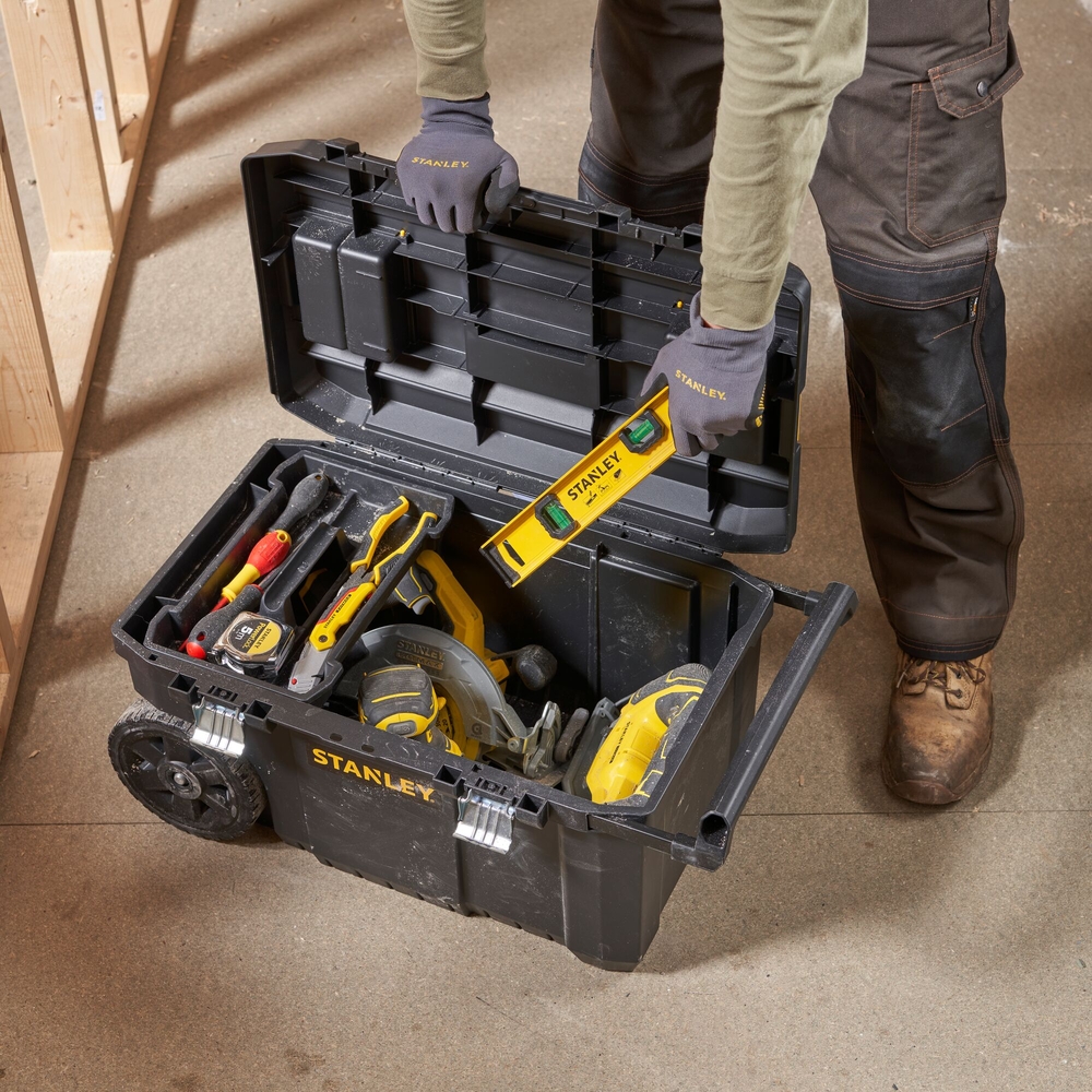 Coffre de chantier Classic Line 50 L attaches métal - STST1-80150 - STANLEY