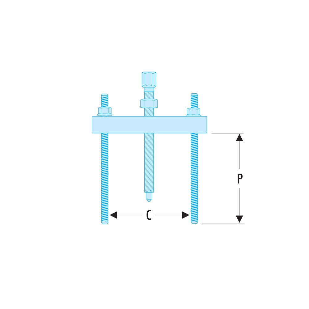 Potence taraudée M10 de 25 à 95 mm - FACOM - U.23K1A