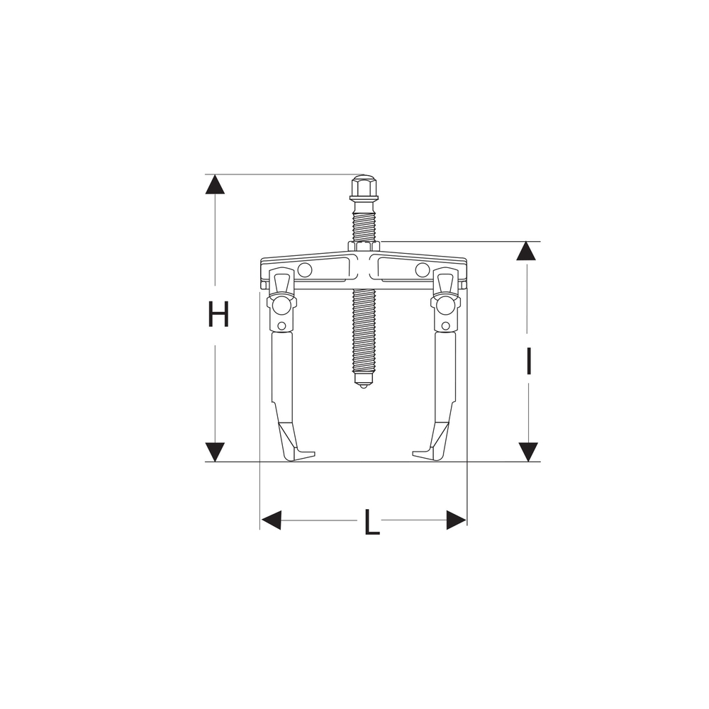 Griffe contenue dans U.312HJ4 capacité 160 mm - FACOM - U.312G160