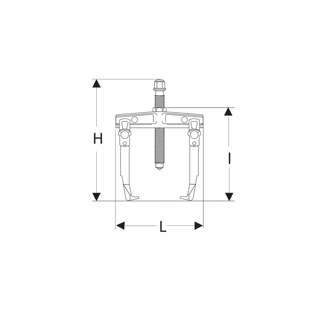 Griffe contenue dans U.312HJ4 capacité 210 mm - FACOM - U.312G210
