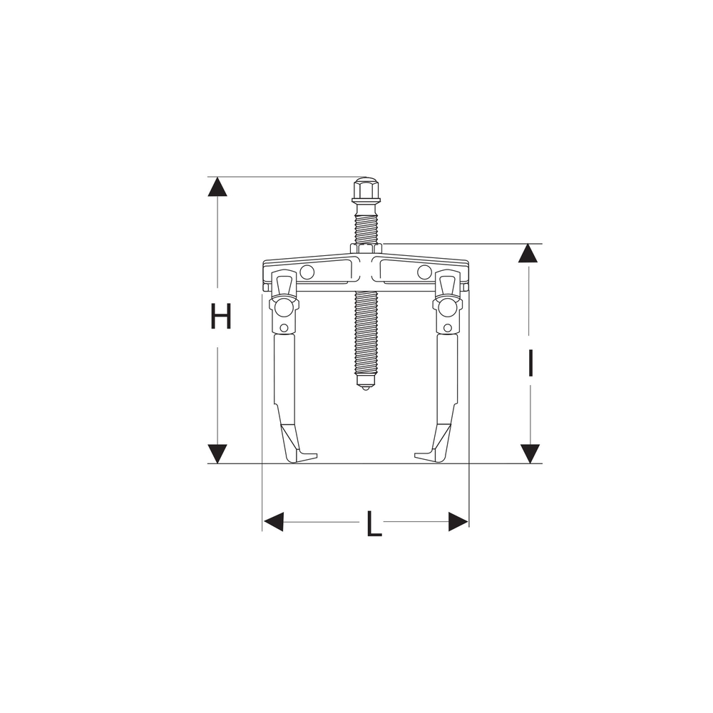 Griffe contenue dans U.312HJ4 capacité 280 mm - FACOM - U.312G260