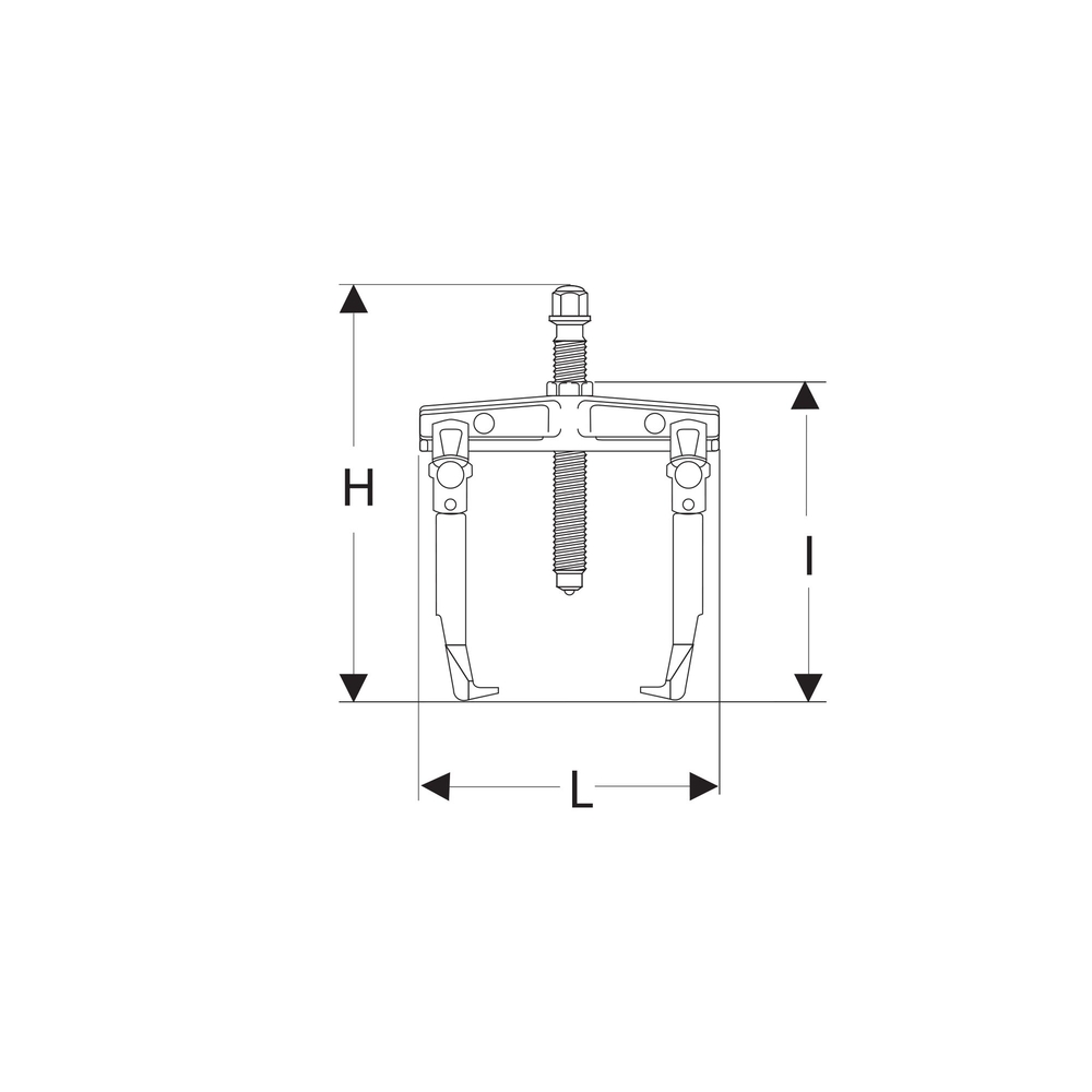 Extracteur 2 griffes coulissantes 20-120mm - FACOM - U.32T2-12