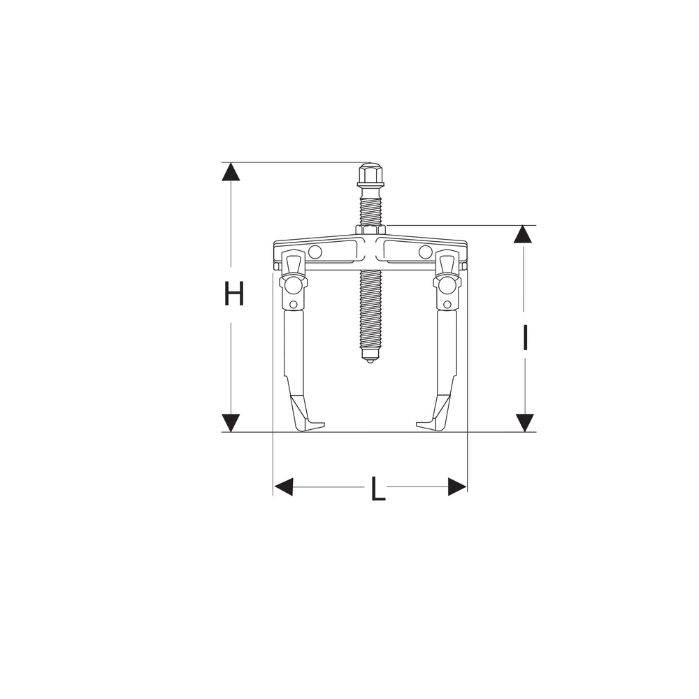 Extracteur 2 griffes coulissantes 20-80mm - FACOM - U.32T2-8