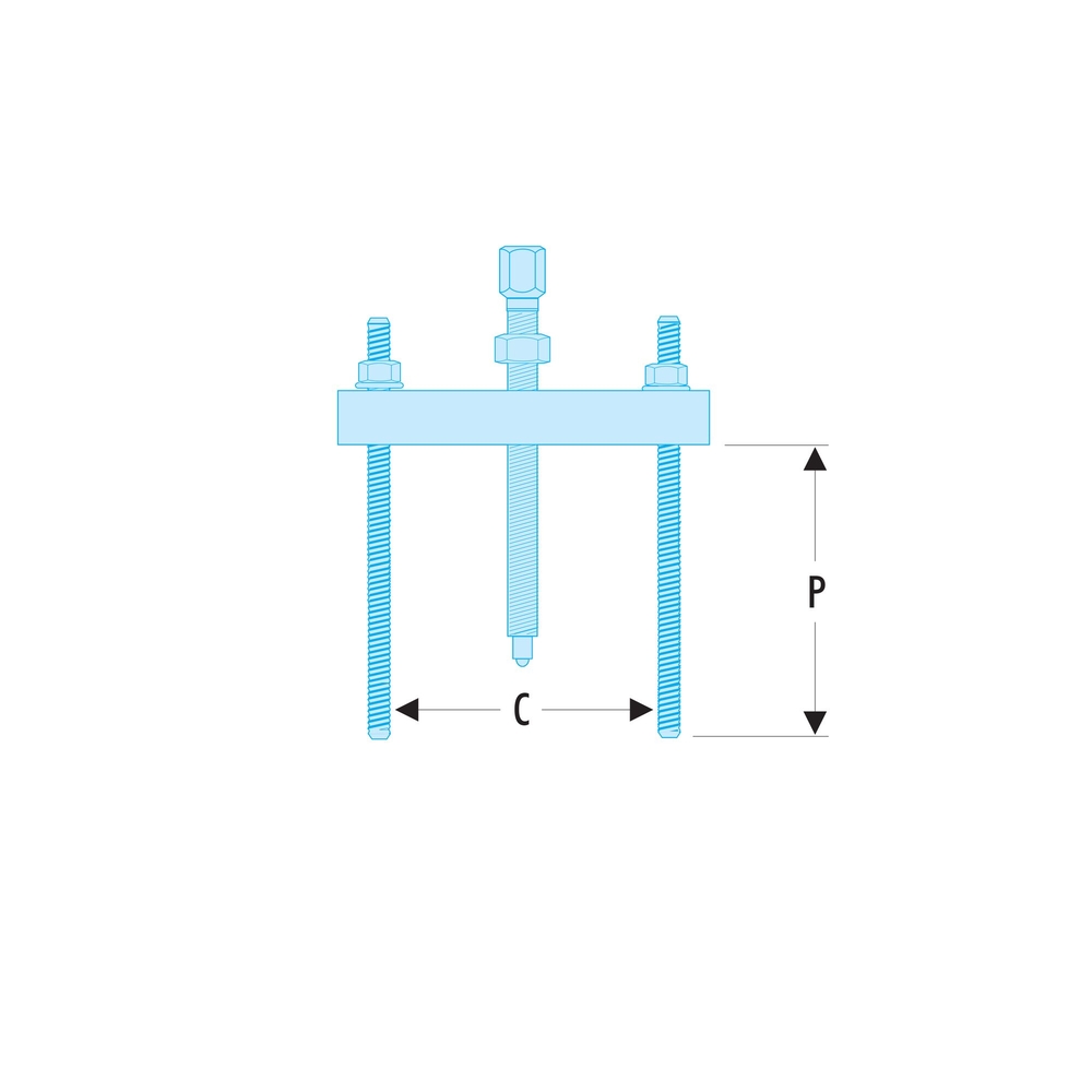 Potence taraudee 75 à 280mm - FACOM - U.53K3