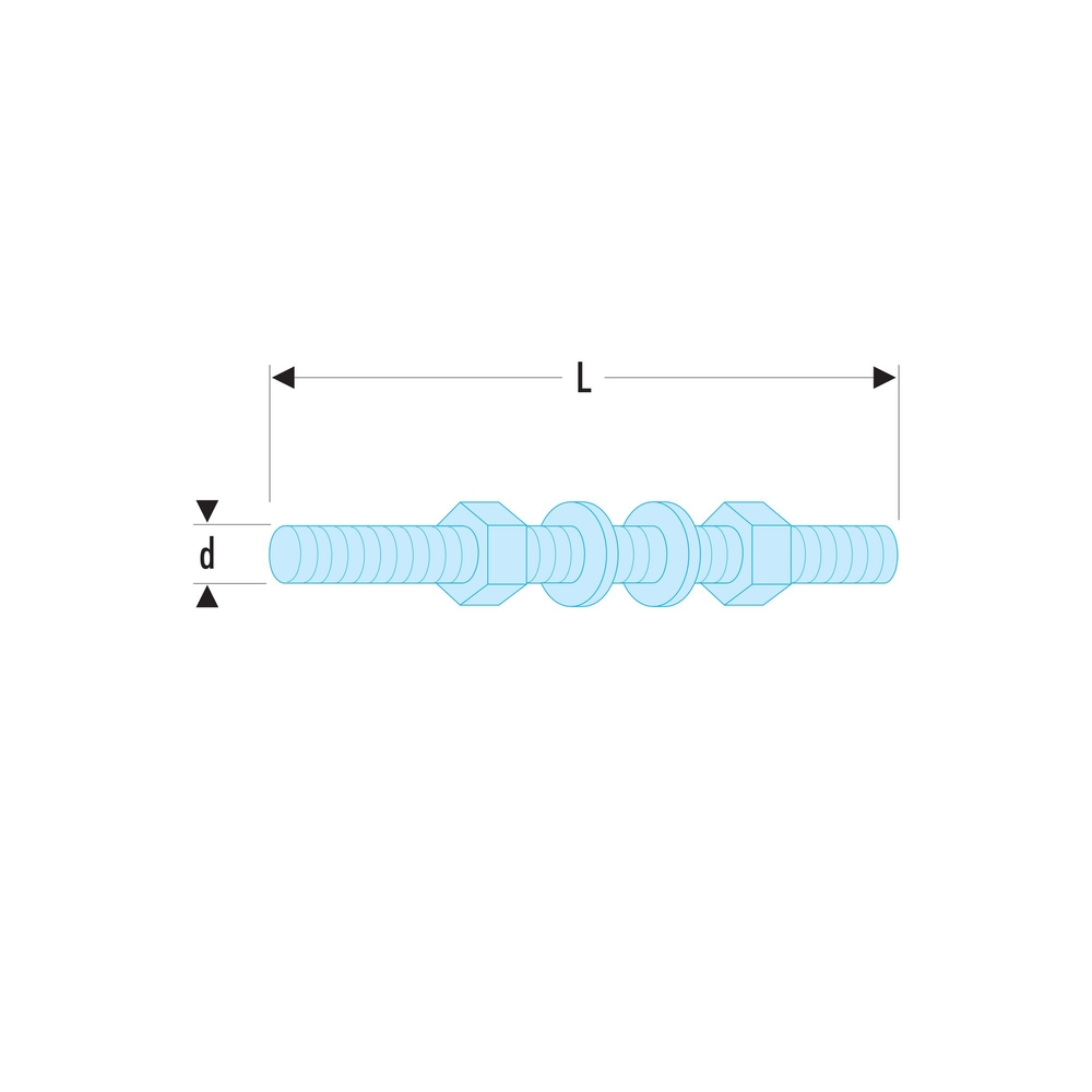 2 tirant de rechange pour potence M10 x 1,5 mm - FACOM - U.53R1L
