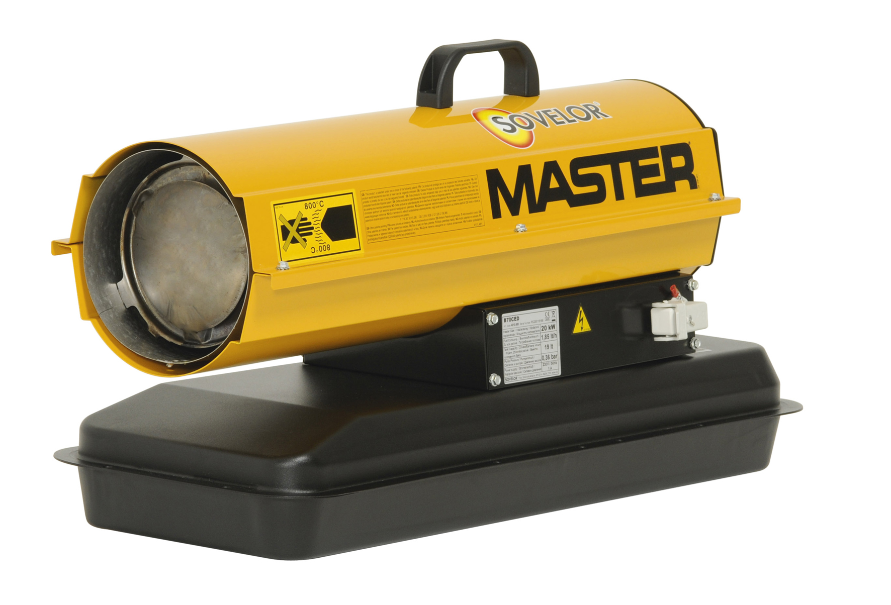 Chauffage Master SOVELOR air pulsé mobile au fuel combustion directe-B70CEDP