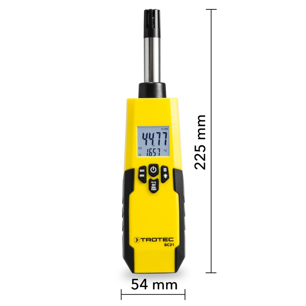 Thermo-hygromètre -30 à 100 degrés TROTEC - BC21