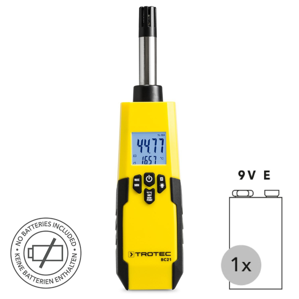 Thermo-hygromètre -30 à 100 degrés TROTEC - BC21