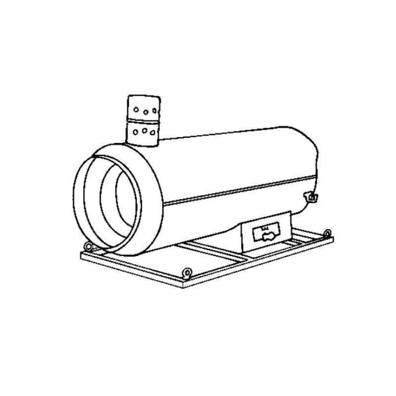 Chauffage à air pulsé au fuel suspendu MASTER 111 kW - SOVELOR - BS 360