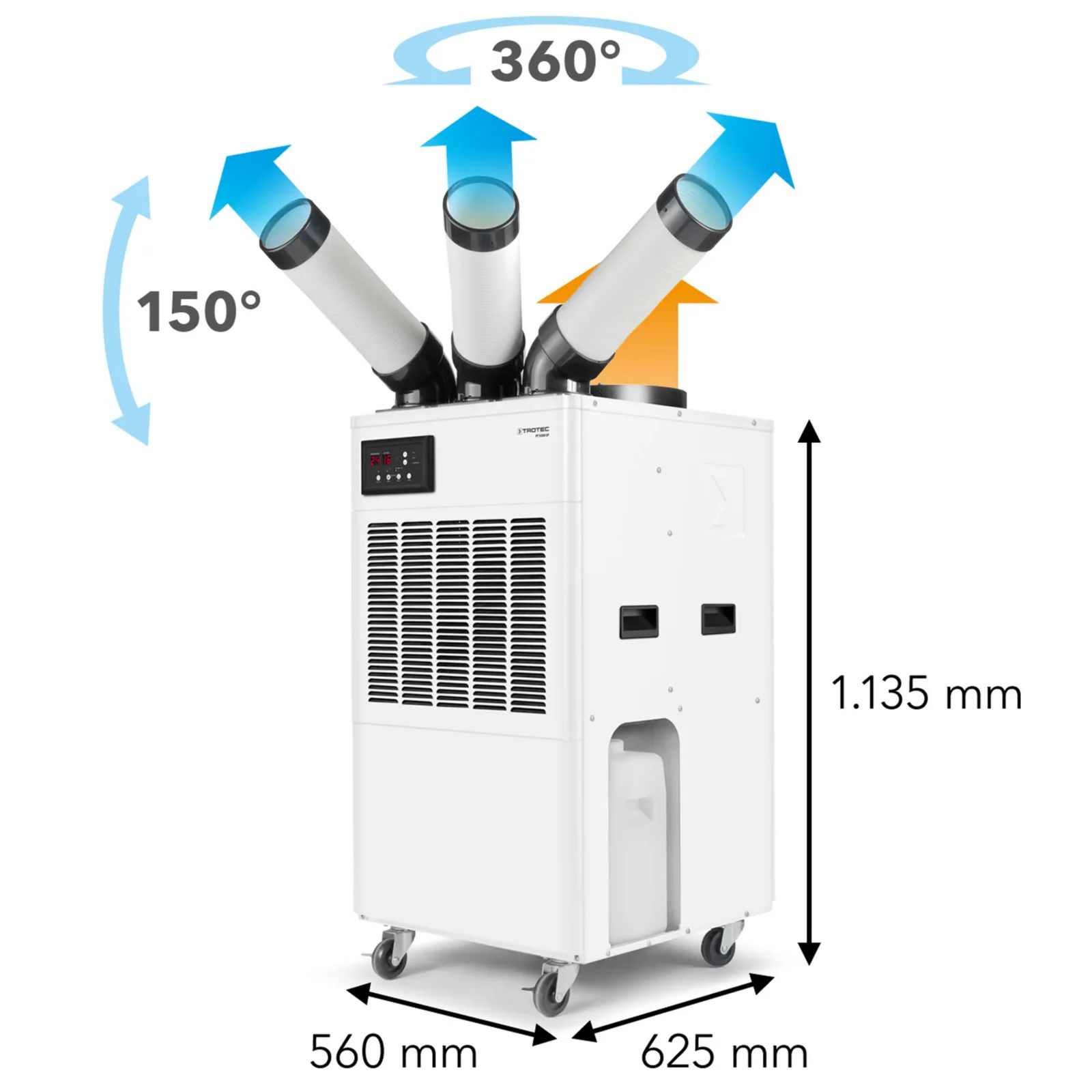 Climatiseur pour climatisation localisée TROTEC - PT 5300 SP