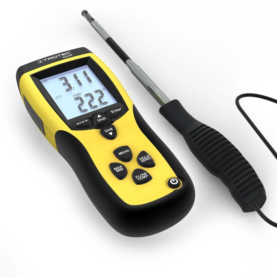 Anémomètre thermique à sonde rigide - TROTEC - TA300