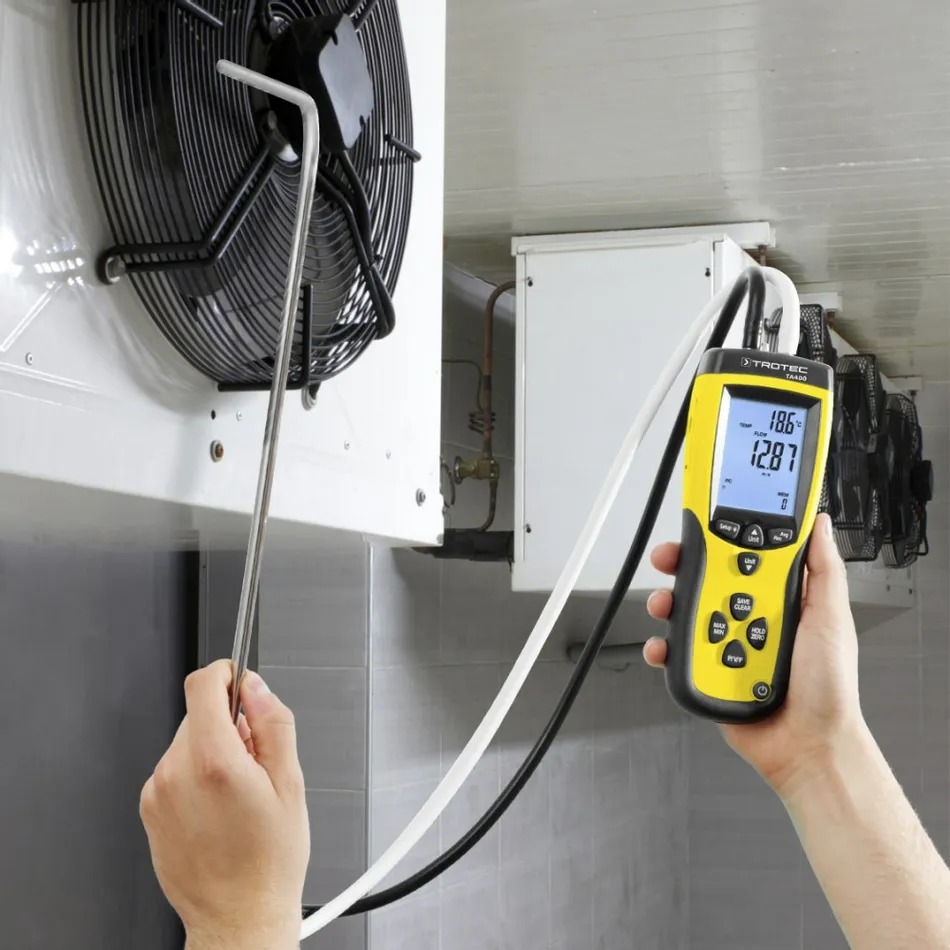 Anémomètre à tube de Pitot avec certificat d'étalonnage TROTEC - TA400