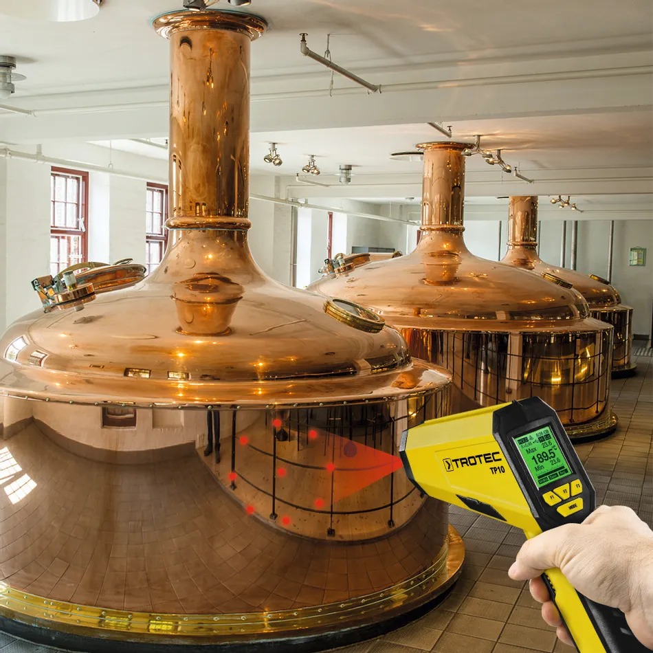 Thermomètre infrarouge / pyromètre à laser multipoints - TROTEC - TP10