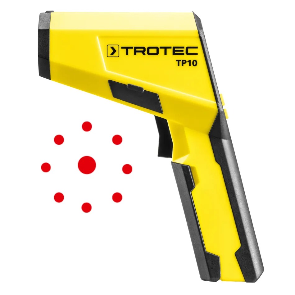 Thermomètre infrarouge / pyromètre à laser multipoints - TROTEC - TP10